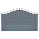 Portail Aluminium Modèle A1T, ce portail aluminium clôture votre habitation efficacement