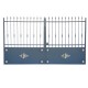 Portail Aluminium Modèle A3R, ce portail en aluminium cloture votre maison et votre jardin