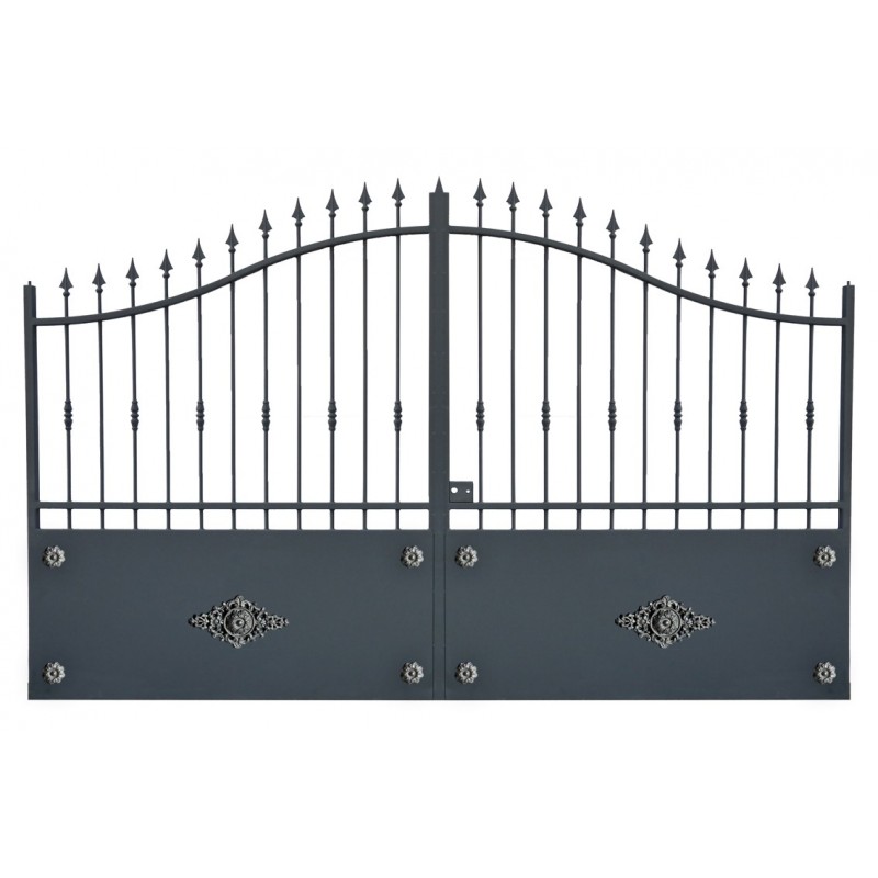 Portail cloture en fer, portail en fer coulissant et portail en fer battant, portail métallique, portails en métal