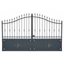 Portail cloture en fer, portail en fer coulissant et portail en fer battant, portail métallique, portails en métal