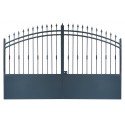 Portail cloture en fer, portail en fer coulissant et portail en fer battant portail métallique, portails en métal