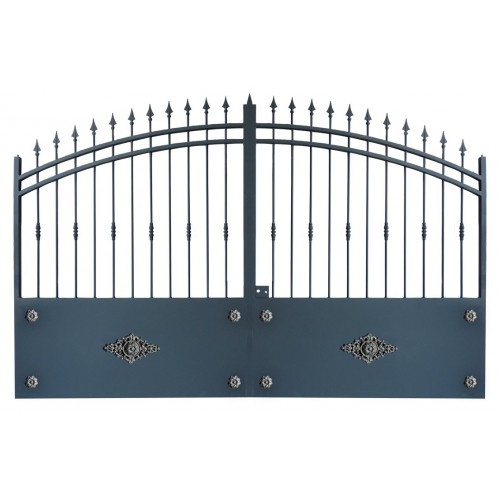 Portails métalliques coulissants et portails battants en fer du fabricant de portails Direct Portails Modèle 2R.